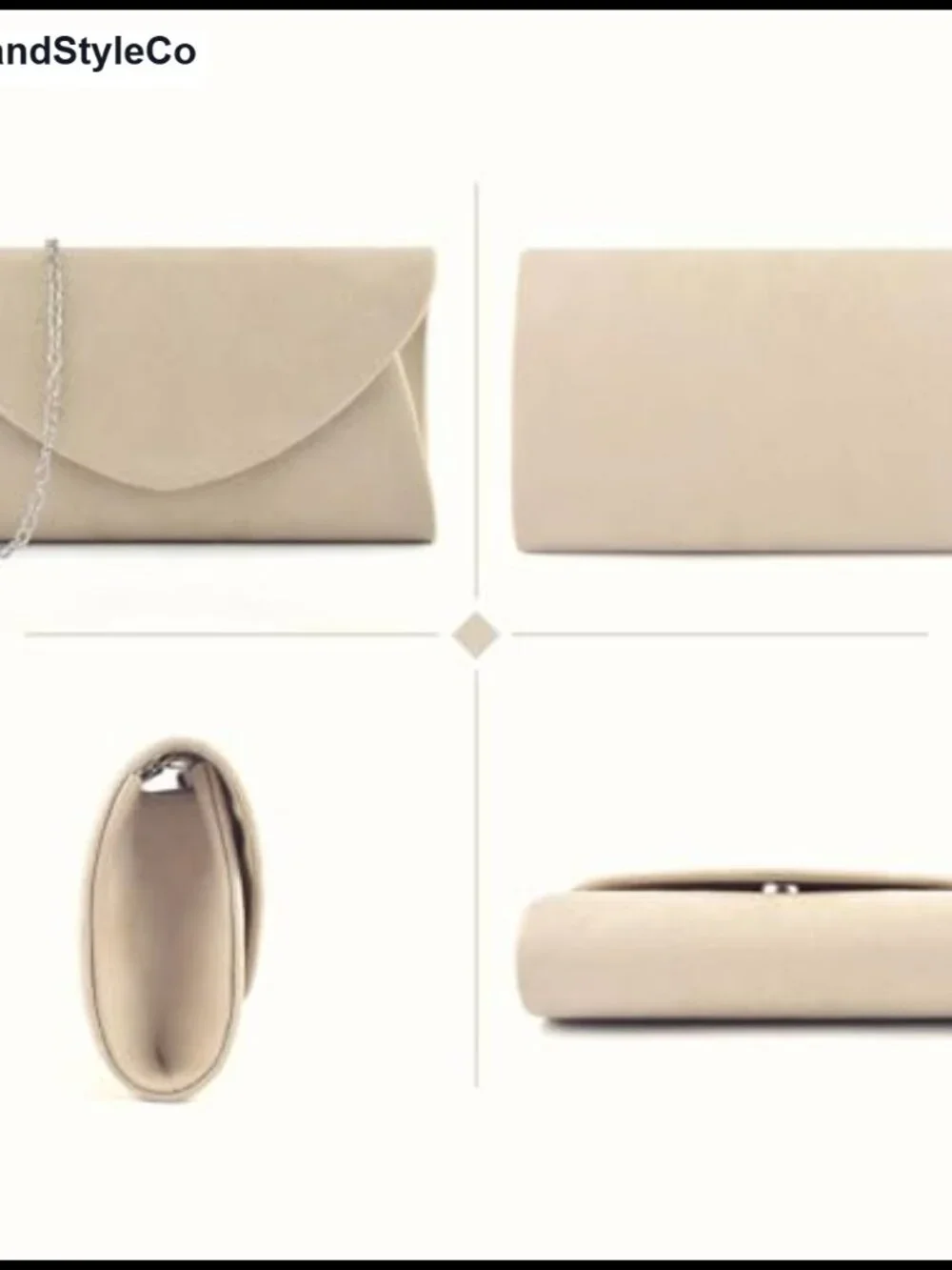 Suede Clutch Purse for Women Evening Bag Formal Wedding Prom Dinner With